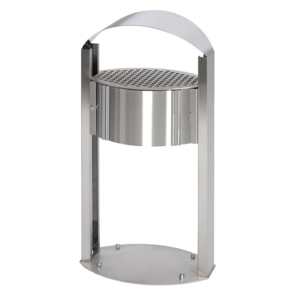 Stenen HGS staande asbak -Cubo Mauro-, met reclameruimte (2x DIN A2), 1800x350x580mm, 15935