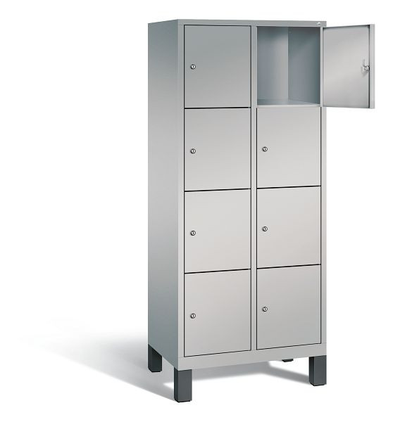 C+P lockerkast Evolo, H1850xW810xD500mm, kleur: wit aluminium, 48010-224 S10043