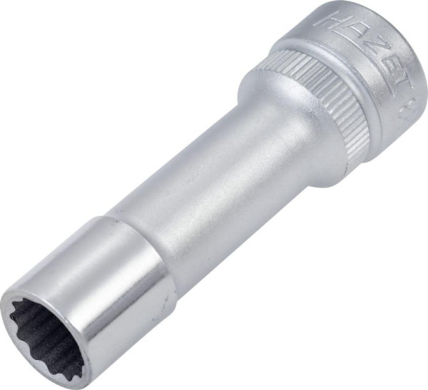 Hazet dop, bi-hex, hol vierkant 10 mm (3/8"), 9 mm, lang type met karteling, 880TZ-9