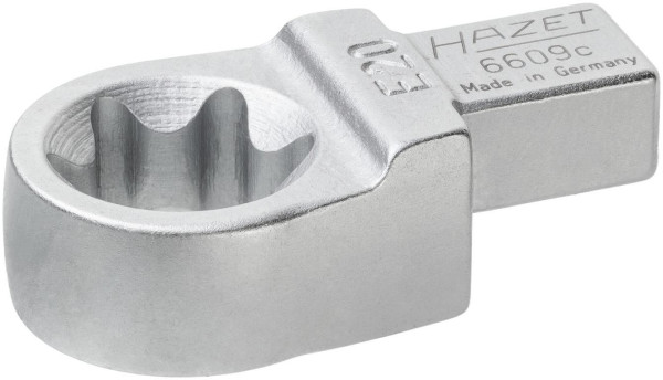 Hazet insert TORX® ringsleutel, insert vierkant 9 x 12 mm, buiten TORX® profiel, E20, 6609C-E20