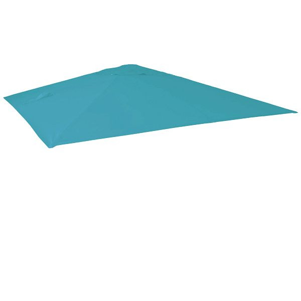 Mendler vervangende hoes voor luxe parasol HWC-A96, parasolhoes, 3,5x3,5m (Ø4,95m) polyester 4kg, turkoois, 76855