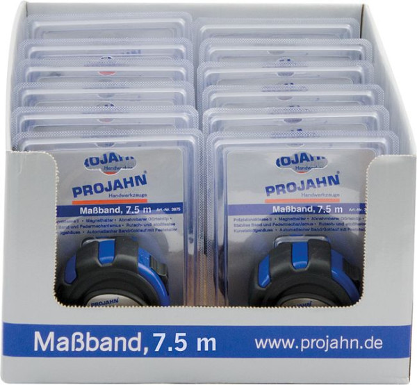 Projahn display 12x 3978 rolmaat met magneet 7,5m, 397812