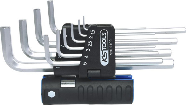 KS Tools 3 in 1 inbussleutelset, 10 stuks lang, 920.2100