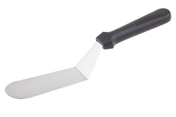 APS hoekpalet, 17 x 5 cm, lengte 30 cm, flexibel roestvrijstalen mes, antislip polypropyleen handvat, zwart, 88928