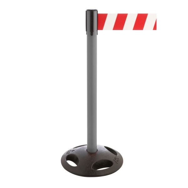 Stein HGS HGS personengeleidingssysteem -P-Line Maxi-, antraciet, rood/wit diagonaal (gearceerd), met riemeindstuk (standaard), 34175a-1302