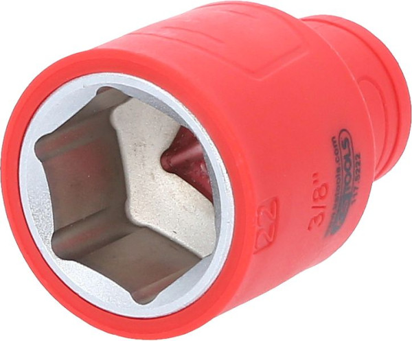KS Tools geïsoleerde dopsleutel 3/8", 22 mm, 117.5222