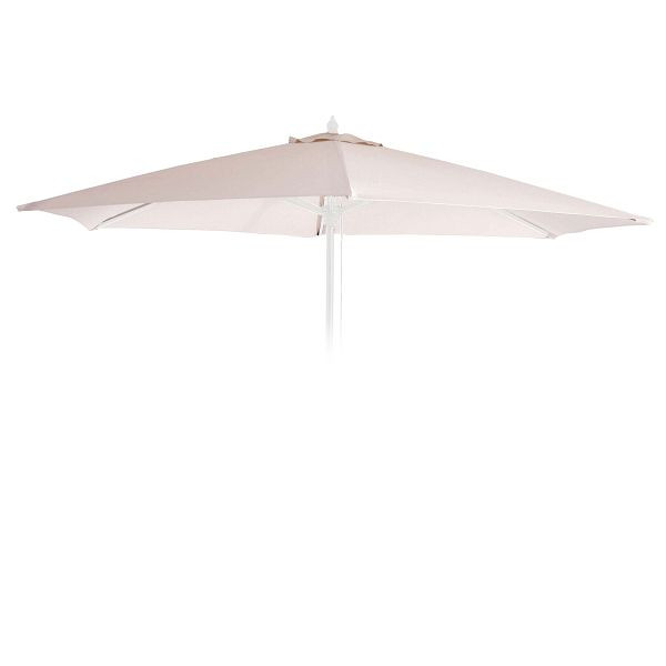Mendler vervangende hoes voor Florida parasol, parasolhoes vervangende hoes, Ø 3m polyester 6 stutten, crème, 70427