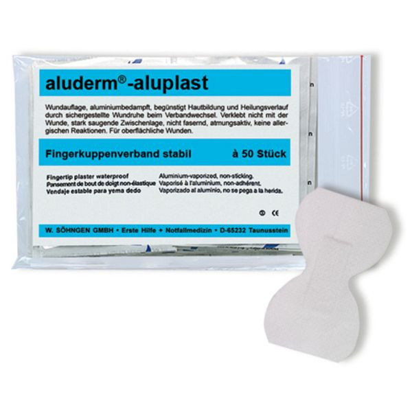 Stein HGS vingertopverband aluderm®-aluplast, 50 stuks / stabiel, (resistent en waterdicht), 25994