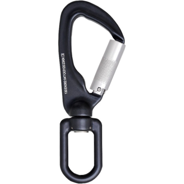 Funcke karabijnhaak FS20-W, aluminium twistlock karabijnhaak, met wartel, openingsbreedte: 17 mm, 70020650