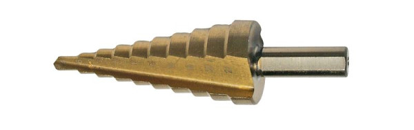 SW stalen trappenboor, HSS-G TiN, 4-22 mm, ZB-verpakking, 82411SB