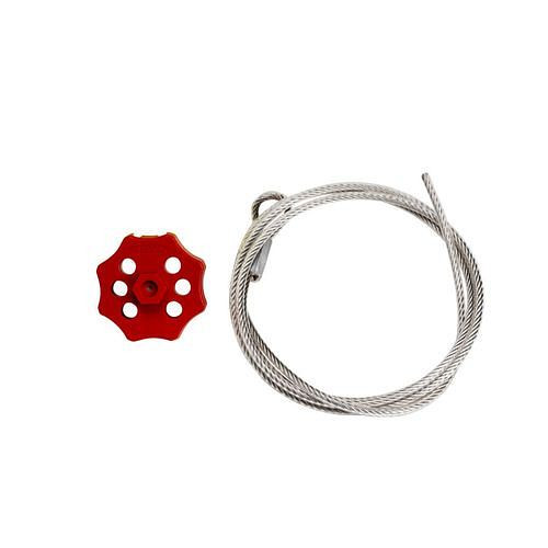 DENIOS Hex-Spin afsluitsysteem, dubbel, met rode kabel, 312008