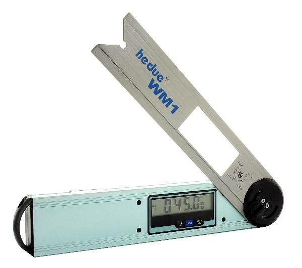 hedue Winkelmesser WM1, Abmessungen 250 x 50 x 25 mm, Messbereich 0° - 360°, D104