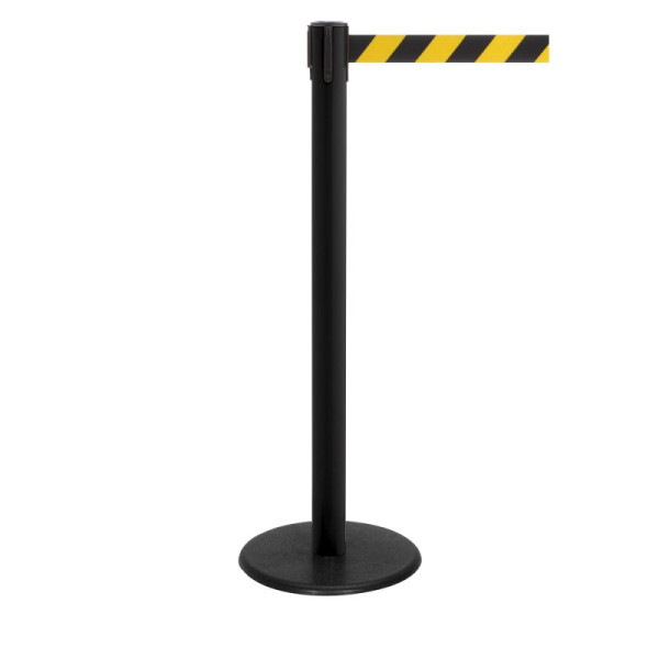 Stein HGS HGS personengeleidingssysteem -P-Line Famous-, zwart, zwart/geel diagonaal (gearceerd), met magnetisch banduiteinde, bandlengte: 2,3 m, 12803-1704