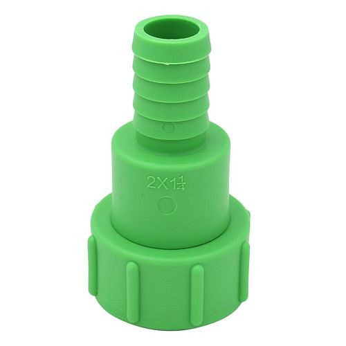 DENIOS IBC-adapter, met slangtule 1,25, met grove schroefdraad S60x6, met verdraaibeveiliging, VE 3 stuks, 311446