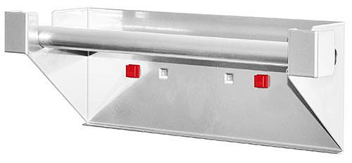Bedrunka + Hirth dispenser, afmetingen in mm (BxDxH): 355 x 100 x 120, 03.87.350
