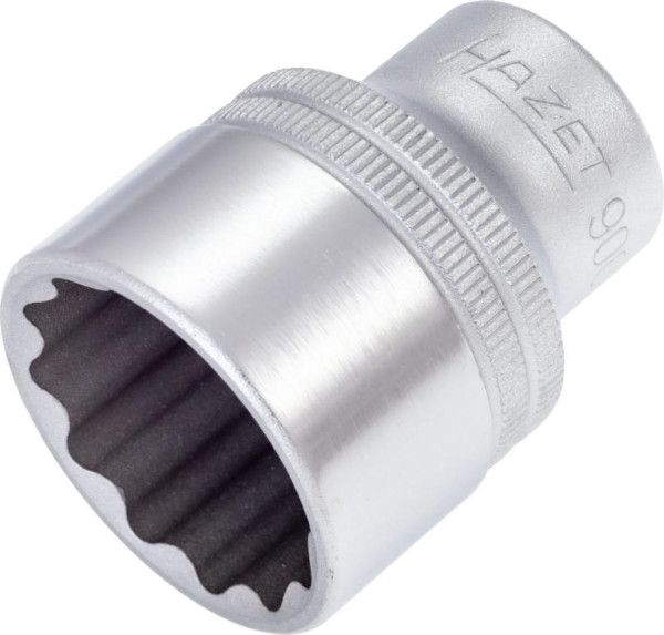 Hazet dopsleutelinzet, dubbel zeskant, hol vierkant 12,5 mm (1/2 inch), uitwendig dubbel zeskant tractieprofiel, 26 mm, 900Z-26
