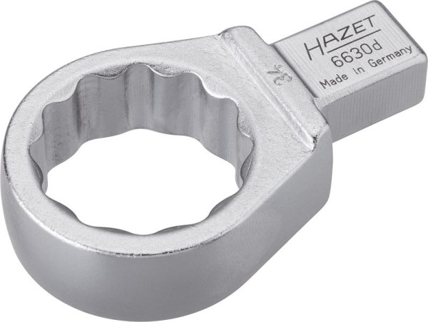 Hazet ringsleutel, insteekvierkant 14 x 18 mm, uitwendig dubbel zeskant trekprofiel, 34 mm, 6630D-34
