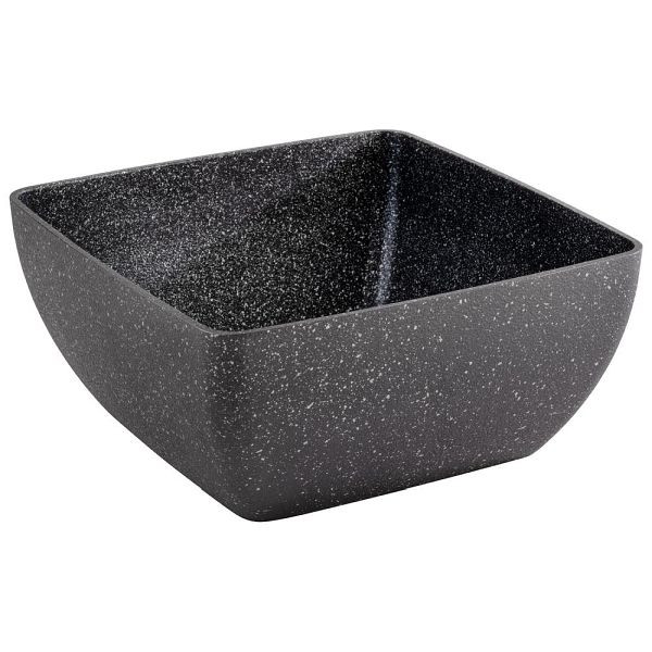APS kom "FROSTFIRE", aluminium, antiaanbaklaag, 25 x 25 cm, hoogte 12 cm, 3,8 liter, zwartzilver, 30504