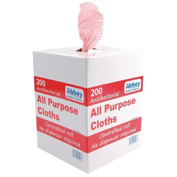 Jantex antibacteriële multifunctionele doeken rood, VE: 200 stuks, DN844