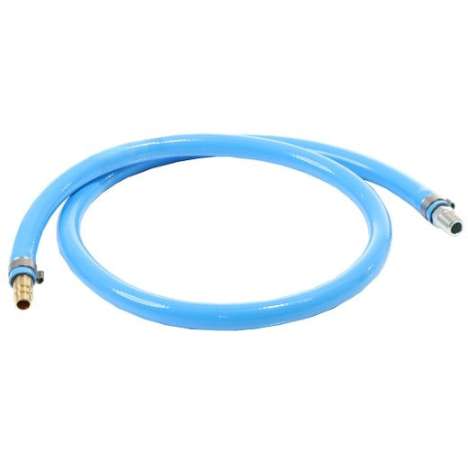 ELMAG antivibratieslang PU 13x19/1 m, met slangmondstuk AG 3/8' en insteekmondstuk, 42881
