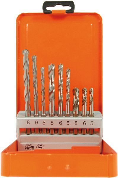 Projahn boorset staal/steen/hout 6kt schacht 9 delig, 67300