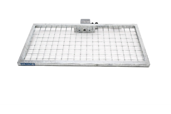 Achterdrager Optimaal met snelsluiting in maat 1000 x 500 x 35 mm (vlak rooster), 991470