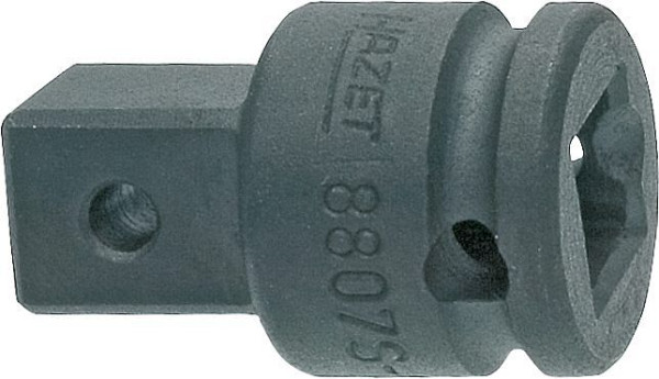Hazet vergrotingsstuk, vierkant hol 10 mm (3/8"), vierkant massief 12,5 mm (1/2"), 22 mm, 8807S-1