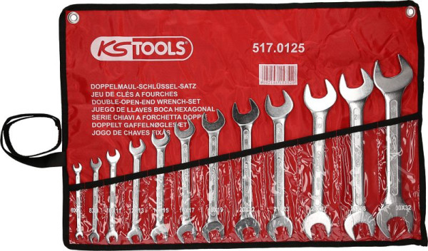 KS Tools dubbele steeksleutelset, 12-delig, 6x7-30x32mm, 517.0125
