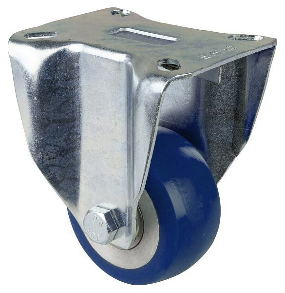 BS rollen transportrol vaste rol, polyurethaan wiel 83 Shore, aluminium velgplaat, kogellager, diameter: 80 mm, L410.B92.080