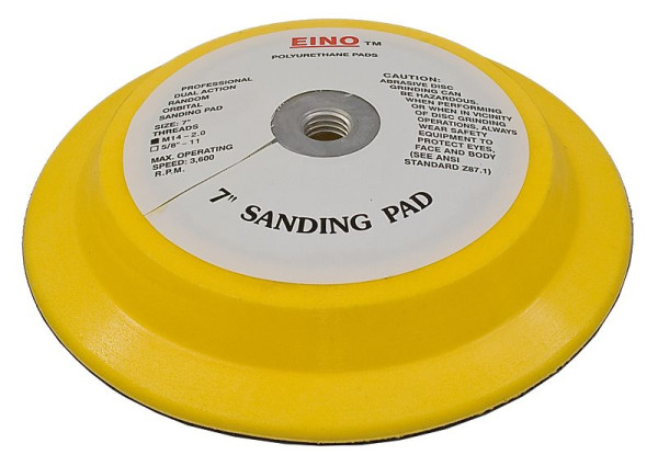 ELMAG schuurschijf Ø 175 mm, ongeperforeerd, klittenband/klittenband, M 14x2 opname, 44855