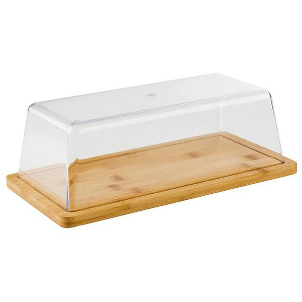 APS dienblad met kap, 32 x 16,5 cm, hoogte: 11 cm, polystyreen, hout, 00821