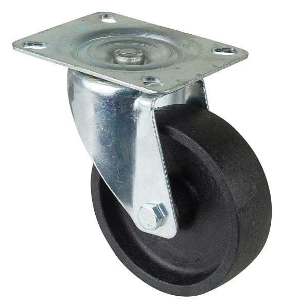 BS-rollen voor bakkerijen, wielbreedte 35 mm, wiel-Ø 100 mm, draagvermogen 150 kg, loopvlak van fenolhars, glijlager, verpakking van 2 stuks, L400.B22.100