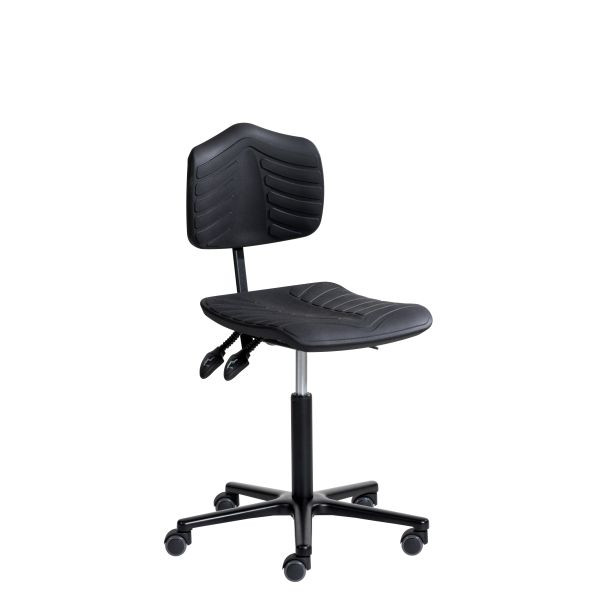 SOFAME werkstoel ERGOSOFT 2010 met wielen, zithoogte 49-69, aluminium onderstel, W050040011