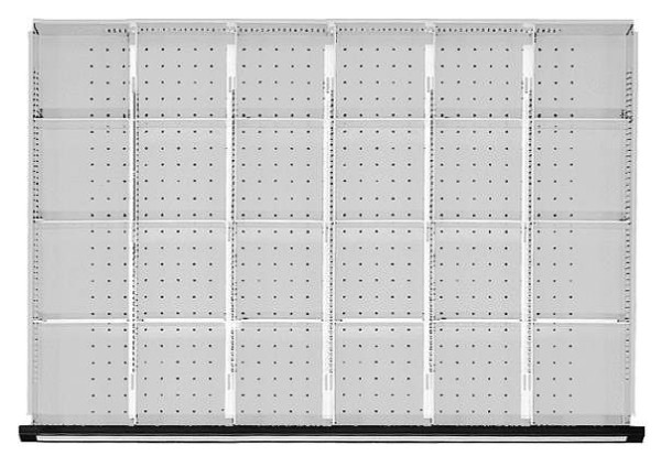 ANKE ladescheidingsset; voor lade 900 x 600 mm (BxD); 1/6 divisie