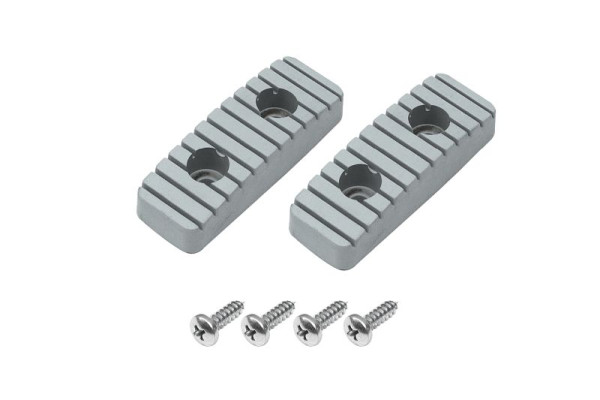 HYMER-rubberen steunset voor sport- en trapladders, voor railmaat 60 - 100 mm, 0054012