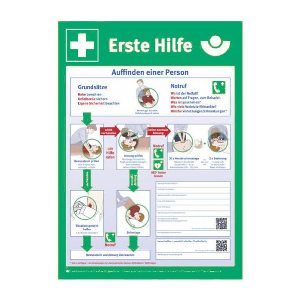Stein HGS HGS beroepsvereniging instructiehandleiding voor eerste hulp bij ongevallen, fotoluminescerend / Duits, 44.2914