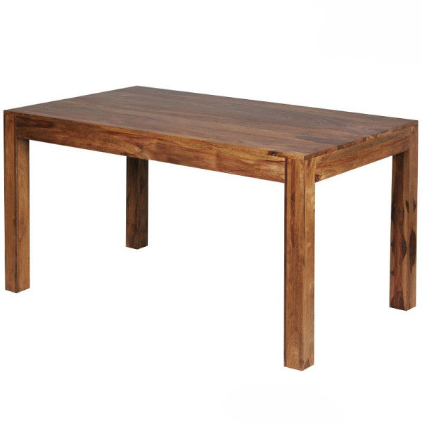 Wohnling design eettafel MUMBAI massief hout 140 x 80 x 76 cm voor 6 - 8 personen, WL1.320