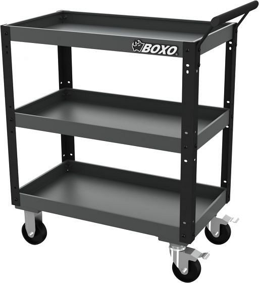 Boxo service werkplaatswagen, robuuste uitvoering, zwart-grijs, BSD-283000-BG
