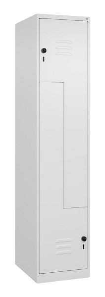 C+P Z-Spind Classic PLUS, 2 Abteile, 1850x400x500mm, 9016/9016, Drehriegel, 080003-122 S10014
