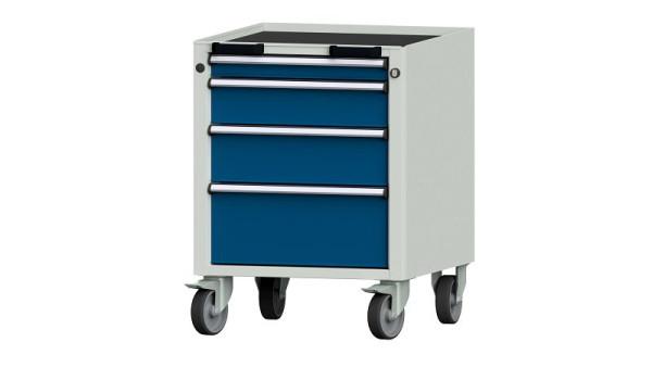 ANKE werkbanken, verrijdbare bak, model 56 V, 570 x 615 x 750 mm, RAL 7035/5010, kuip, 450.162