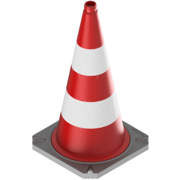 Stein HGS HGS verkeerskegel BASt getest volgens TL verkeerskegel, 750 mm / RA1 / 5 kg, BASt testnummer: 94 3S 001, 12425