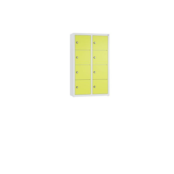C+P Kleingefachschrank, 8 Fächer, H770xB460xT200 mm, Grau/Viridingrün, 80700-233 S10046