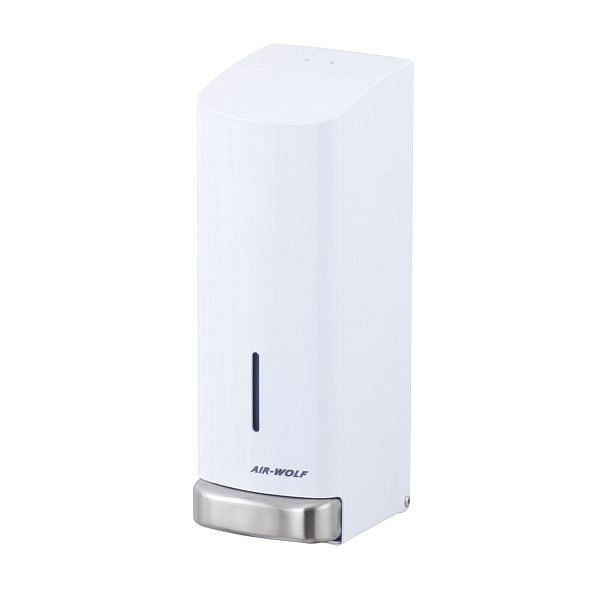 Air Wolf zeepdispenser, Alpha-serie, H x B x D: 289 x 102 x 124 mm, wit roestvrij staal, 60-146