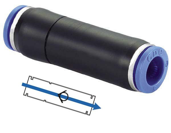 timmer B-RGV-4-KU, terugslagfunctie Rechte aansluiting, slang-Ø: 4 mm, VE: 10 stuks, 03170210
