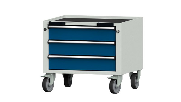 ANKE werkbanken, verrijdbare bak, model 19 V, 660 x 615 x 570 mm, RAL 7035/5010, kuip, 450.005