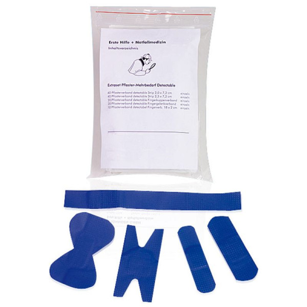 Stein HGS HGS navulset voor pleisterdispenser -Detecteerbaar-, complete set (20 vingergewrichtsverbanden, 20 vingertopverbanden, 10 vingerverbanden, 80 strips), 24894