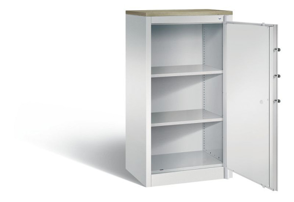 C+P brandwerende kast Certos, H1226xB650xD500mm, kleur: lichtgrijs, dagschoot, 3 OH, 1160-000 S10430