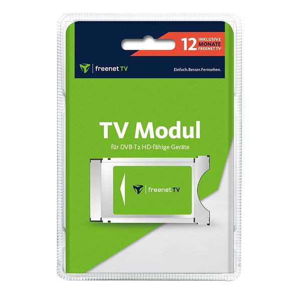freenet TV CI+ module incl. 12 maanden freenet TV voor DVB-T2 HD-antenne tot 80 zenders, 89998