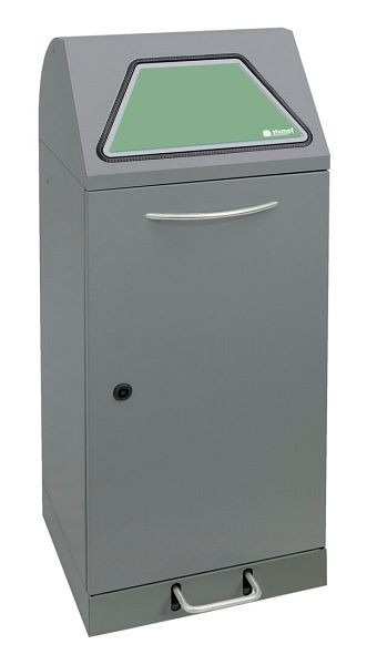 Stumpf afvalscheiding Modul-Vario 75, grijze aluminium structuur, 75 liter, pedaalhendel, systeem: ProSlide, 625-075-1-1-100