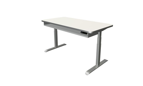 Kerkmann sta-/zittafel Move 4 Premium, B 1600 x D 800 mm, elektrisch in hoogte verstelbaar van 620-1270 mm, wit, 10320010
